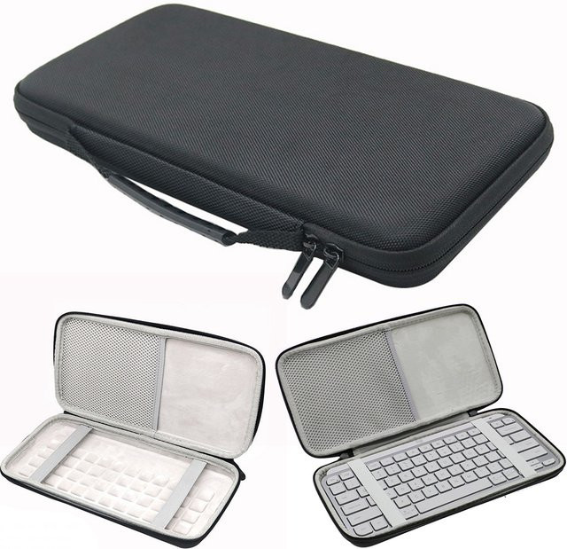 Logitech Reise-Tragetasche aus EVA-Hartschale für das MX Keys Mini Wireless Keyboard in Schwarz - Bild 1