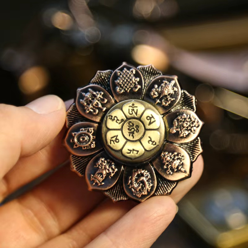 soulbao Buddha's Eye Lotus Wheel Fingertip Top Fidget, Stressabbau-Spielzeug - Bild 3