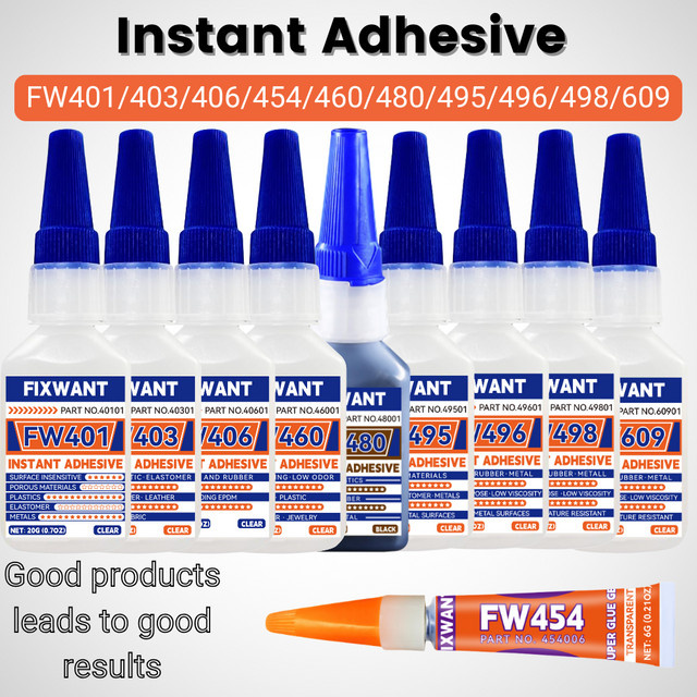 FIXWANT Superkleber Cyanacrylat Mehrzweck-Sofortkleber transparent - Bild 1