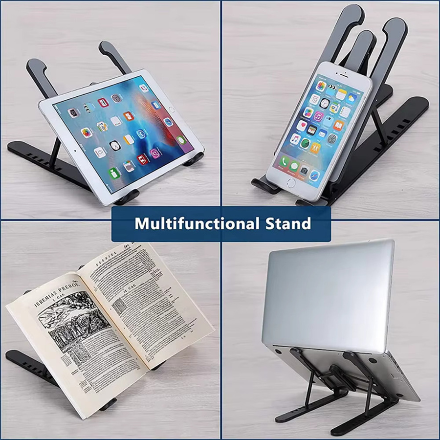 Kebidumei Faltbarer Laptop-Ständer in Weiß, Verstellbare Tragbare Notebook-Halterung mit Ergonomischem Design für MacBook Air Pro Zubehör - Bild 5