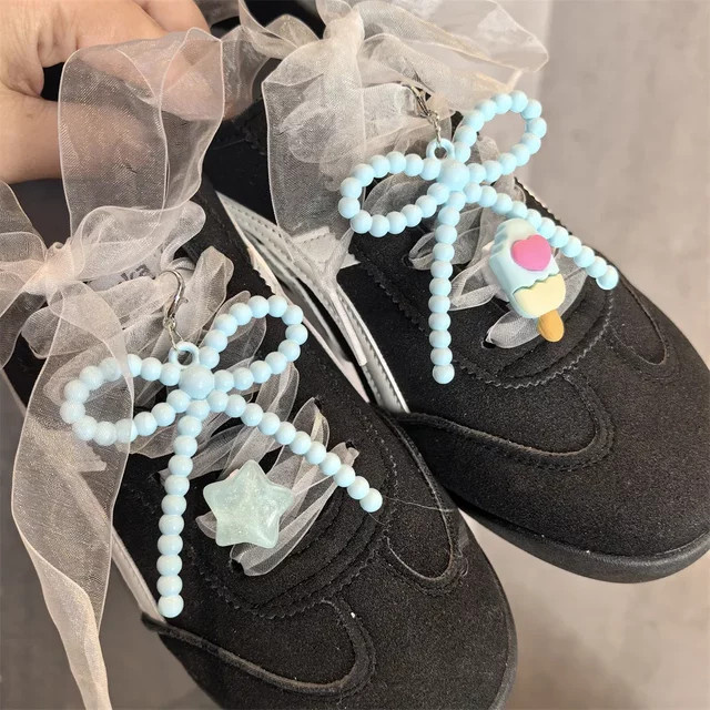 Schuh Dekorationen Charme Set, Perle, Schleife, Blume, Turnschuhe Zubehör - Bild 1