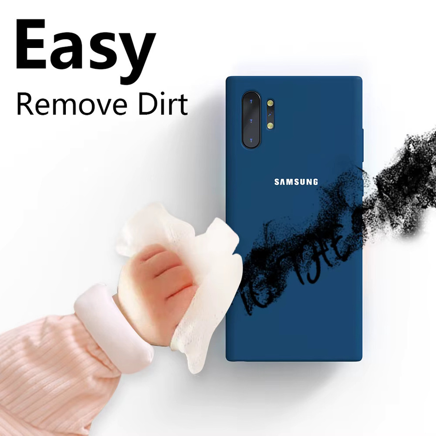 Samsung Silikon Schutzhülle Stoßfestes Soft-Touch Back Cover für Galaxy Note 10 Plus Note 20 Ultra M51 A50 A21S A12 in Grün - Bild 3