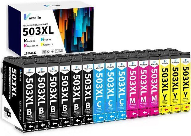 Epson 503 XL Multipack Tintenpatronen für Expression Home XP-5200, XP-5205 und WorkForce WF-2960, Multicolor (Schwarz, Cyan, Magenta, Gelb) - Bild 1