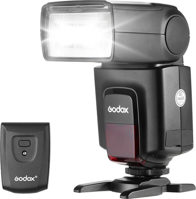 Godox TT520 Universeller On-Camera-Blitz mit AT-16 2,4 G kabellosem Auslöser in Schwarz - Bild 1