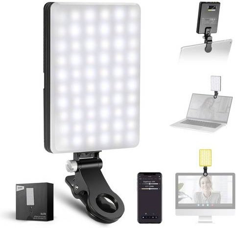 Neewer VL67B Bi-Color LED Smartphone Licht in Schwarz mit 80 LEDs - Bild 1