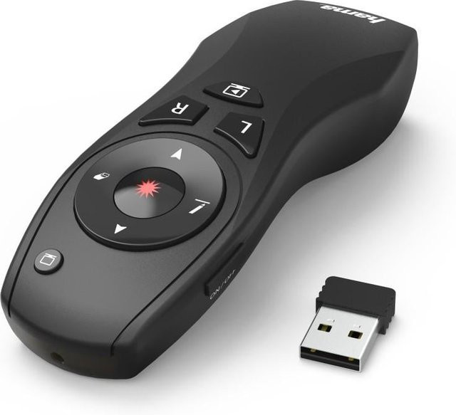 Hama X-Pointer 6in1 Wireless Laser Presenter mit USB-A in Schwarz und Rot - Bild 2