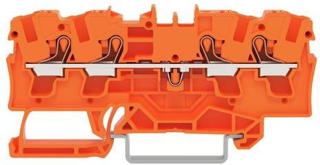 WAGO Durchgangsklemme 2204-1402 in Orange, 50 Stück - Bild 1