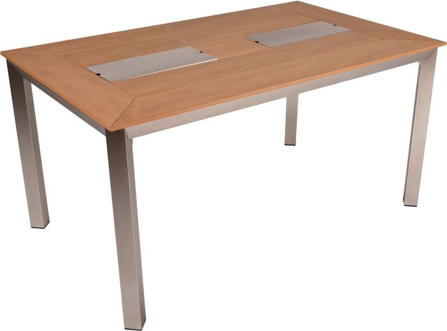 Garden Pleasure Gartentisch FLORENCE Rechteckig Grau B/T/H: 150 x 90 x 75 cm - Bild 1