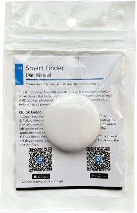 BC Electrical Appliances Intelligenter GPS-Tracker mit Bluetooth und Anti-Verlust-Funktion, Weiß - Bild 1