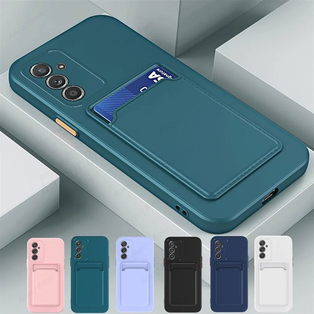 Samsung Galaxy A55 5G Silikonhülle mit Kartensteckplatz in Purple - Bild 1