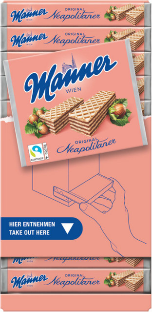 Manner Schnitten Original Neapolitaner 12 x 75 g - Bild 1
