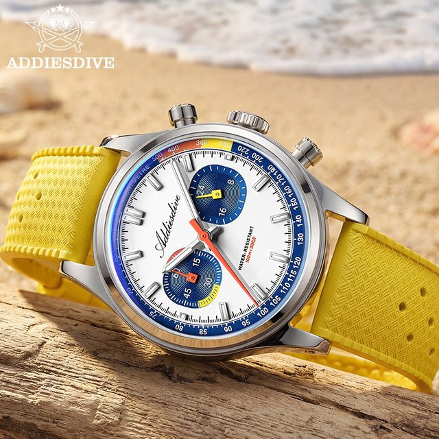ADDIESDIVE Chronograph, Quarz, Edelstahl, 38 mm, Herren - Bild 1