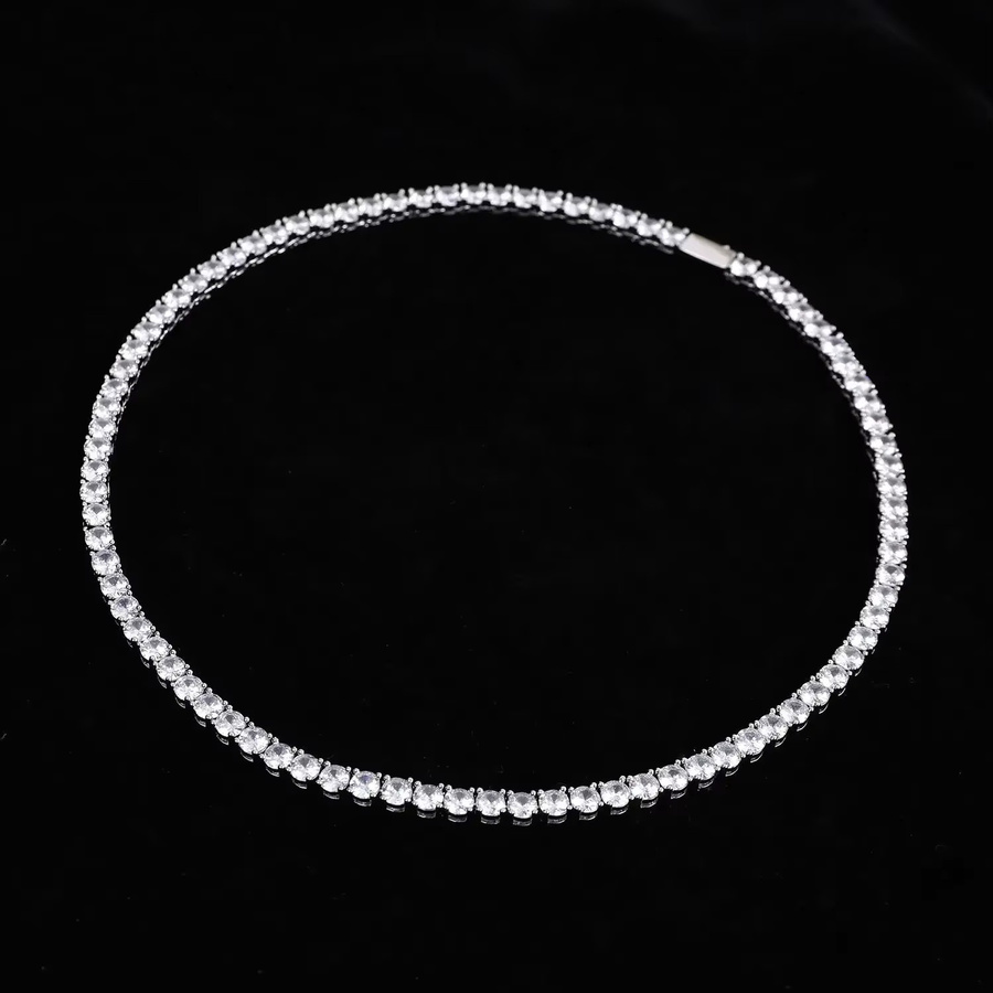 SAIYE Halskette 925 Silber, Zirkonia, Damen, 45 cm - Bild 2