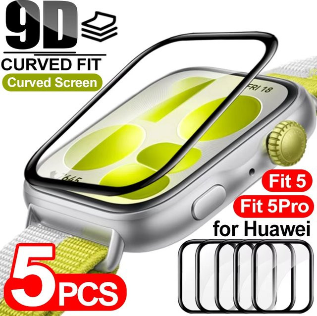 Huawei Displayschutzfolie Watch Fit 5, PMMA, transparent, Unisex - Bild 1