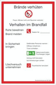 SafetyMarking Verbotsschild aus Kunststoff in Weiß, B/H: 20 x 30 cm - Bild 1