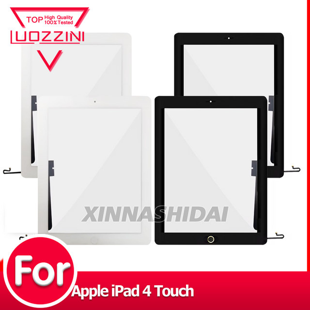 Apple Ersatz-Touchscreen-Panel Digitizer Frontglas für iPad 4 Generation A1458 A1459 A1460 in Weiß - Bild 1