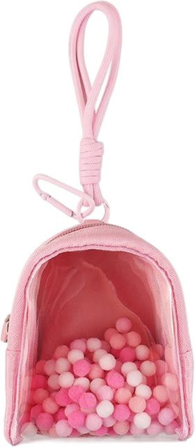 BAJEAL Aufbewahrungstasche für Tamagotchi Paradise, wasserdichte Schutzhülle in Pink und Transparent mit Trageband - Bild 1