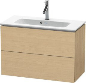 Duravit Waschtischunterschrank Compact L-Cube in Beige mit 2 Schubladen, wandhängend, B: 82 cm, T: 39,1 cm, H: 55 cm - Bild 1