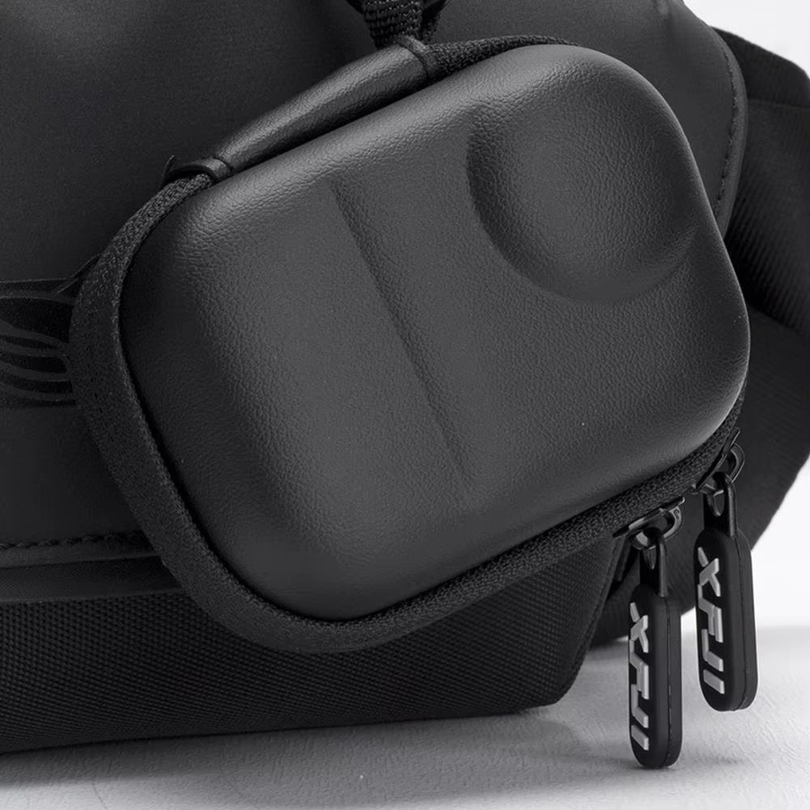 XFJI Stoßfeste Hartschalen-Aufbewahrungstasche für Insta360 Go Ultra Mini Action Camera in Schwarz - Bild 2