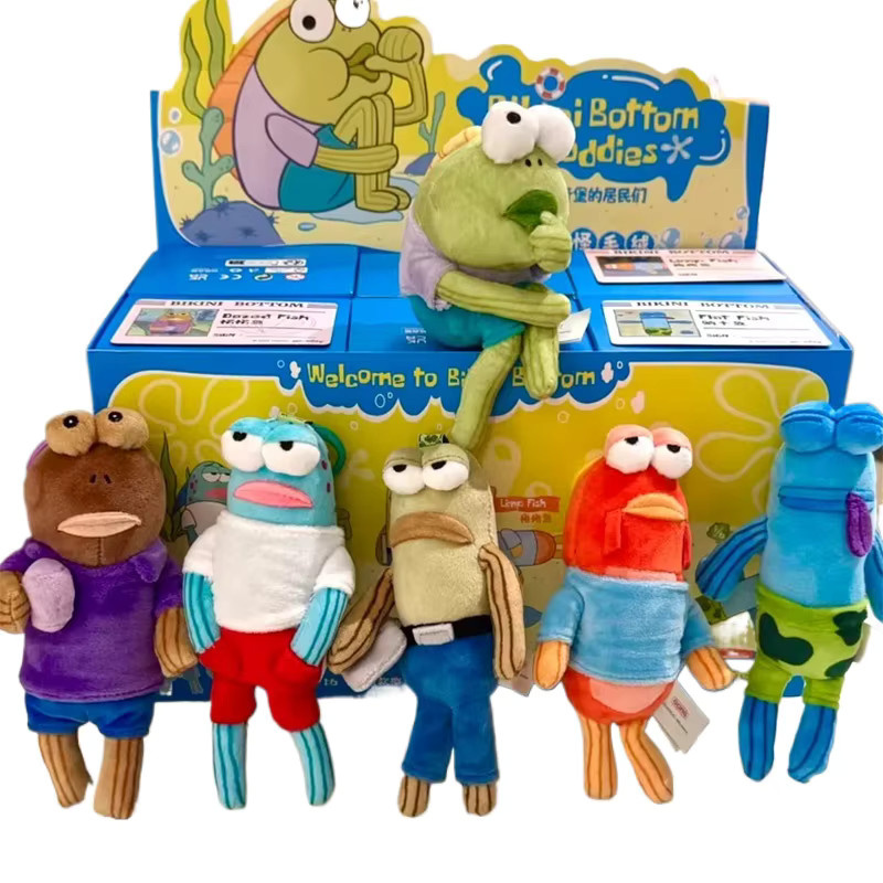 POP MART SpongeBob Schwammkopf Bikini Bottom Bewohner Blind Box Vol.1, Plüschfigur, Rucksackanhänger - Bild 5