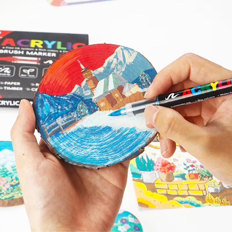 Kissbuty Acrylmarker Set mit 12 bis 288 Farben für DIY Graffiti und Handzeichnungen in Multicolour - Bild 2