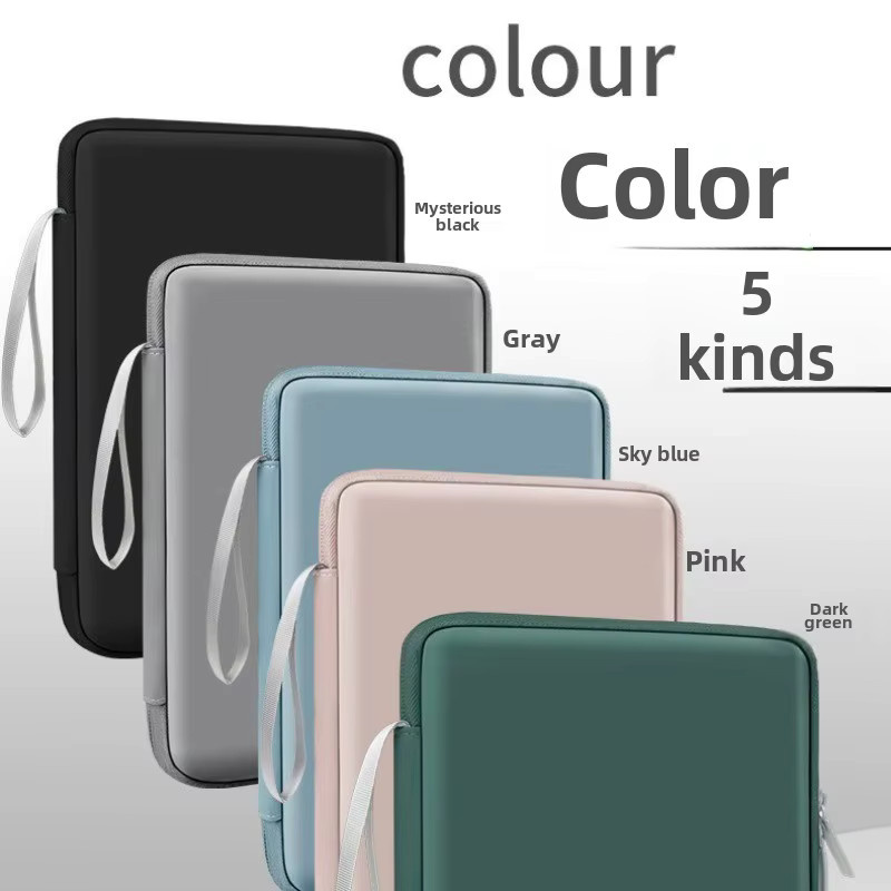 Stoßfeste Tablet-Tasche von xummen für 7,9–12,9 Zoll, tragbare Handtasche mit mehreren Taschen für iPad Pro, Samsung und Xiaomi, Farbe: Pink - Bild 3