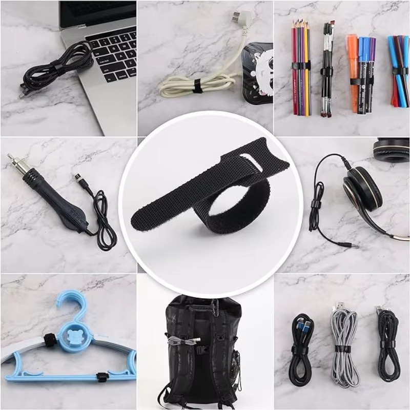 ELECAPITAL Kabelorganisator und Kabelmanagement mit Klebeband-Schutz für Kabelbinder und Handy-Zubehör - Bild 3
