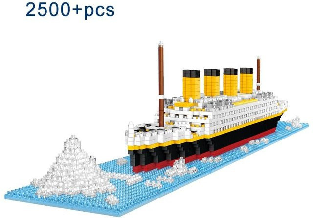 Wucifang Bags Titanic Mikro-Steinbausteine-Set, Fahrzeuge, ab 6 Jahren - Bild 1