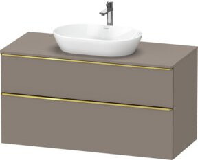 Duravit Waschtischunterschrank D-Neo in Grau Matt, Wandhängend, Breite: 120 cm, Tiefe: 55 cm - Bild 1