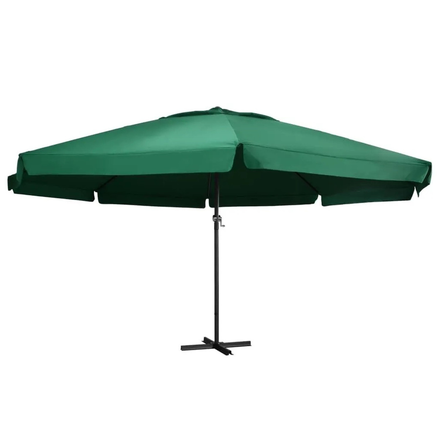 vidaXL Sonnenschirm mit Aluminium-Mast in Grün mit 600 cm Durchmesser - Bild 2