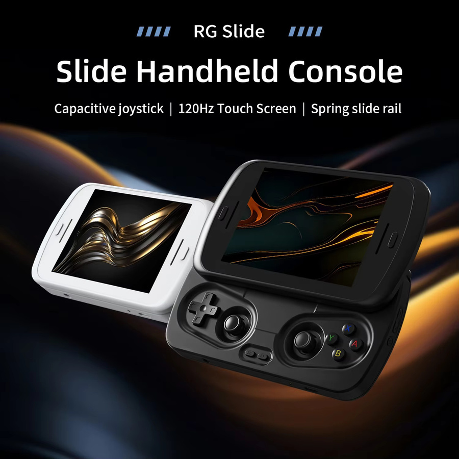 Anbernic RG Slide Handheld-Spielkonsole in Schwarz mit 4,7 Zoll LTPS In-Cell-Bildschirm, WLAN und Bluetooth - Bild 2