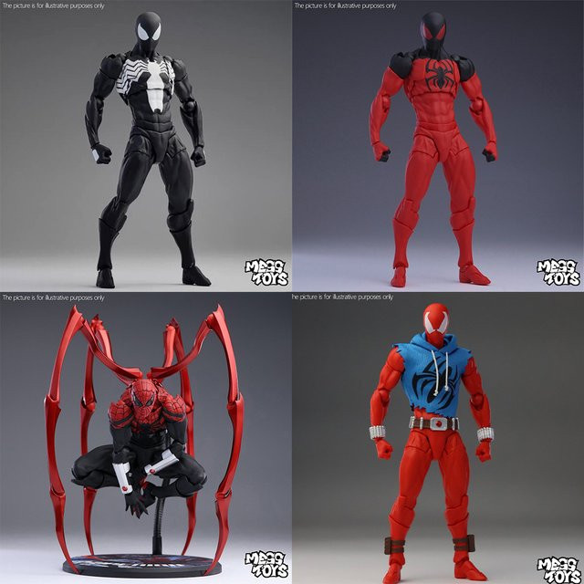 Mess Toys Marvel Spiderman Figur, Schwarz Rot, Actionfigur - Bild 1