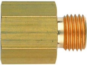 Schneider Reduziernippel RDN-G3/8a x G1/4i aus Messing in Gold - Bild 1
