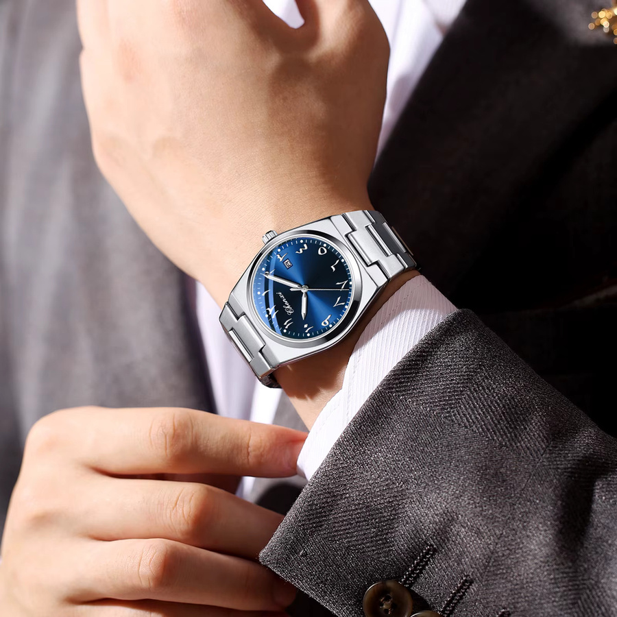 CHENXI Armbanduhr, Quarz, Edelstahl, Schwarz, Herren - Bild 5