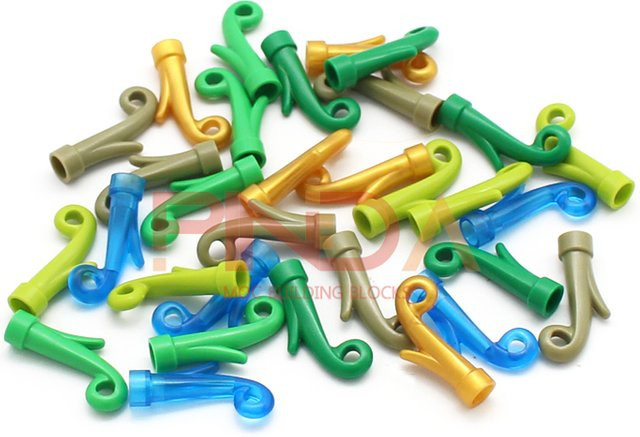 jile Moc-Pflanze Grasstamm, Bausteine, 50-teiliges Set, Grün, Bunt / Mehrfarbig - Bild 1
