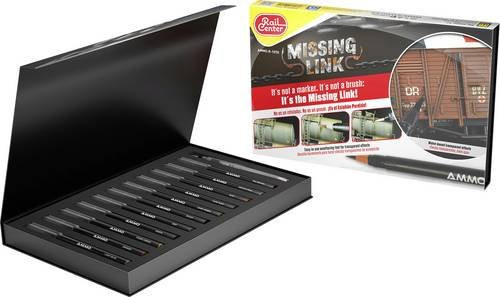 AMMO Rail Center AMMO.R-1070 Missing Link Alterungs-Pinselmarker-Set in Mehrfarbig - Bild 1
