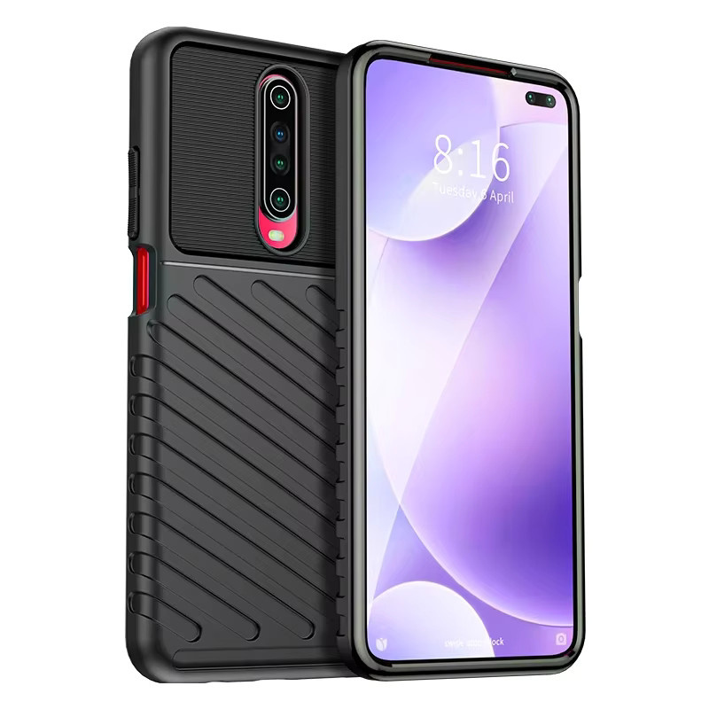 Stoßfeste Silikon-Handyhülle von Xiaomi für Redmi K30 4G, Redmi K30 5G, Redmi K30i 5G und Poco X2 in Blau - Bild 4