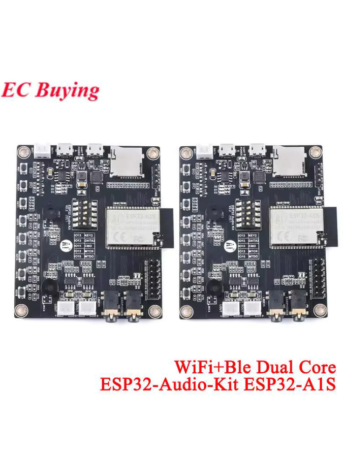 ESP32-Audio-Kit Entwicklungsboard mit ESP32-A1S Dual-Core, 8M Flash und 64MB PSRAM, WiFi-Modul in Schwarz - Bild 1