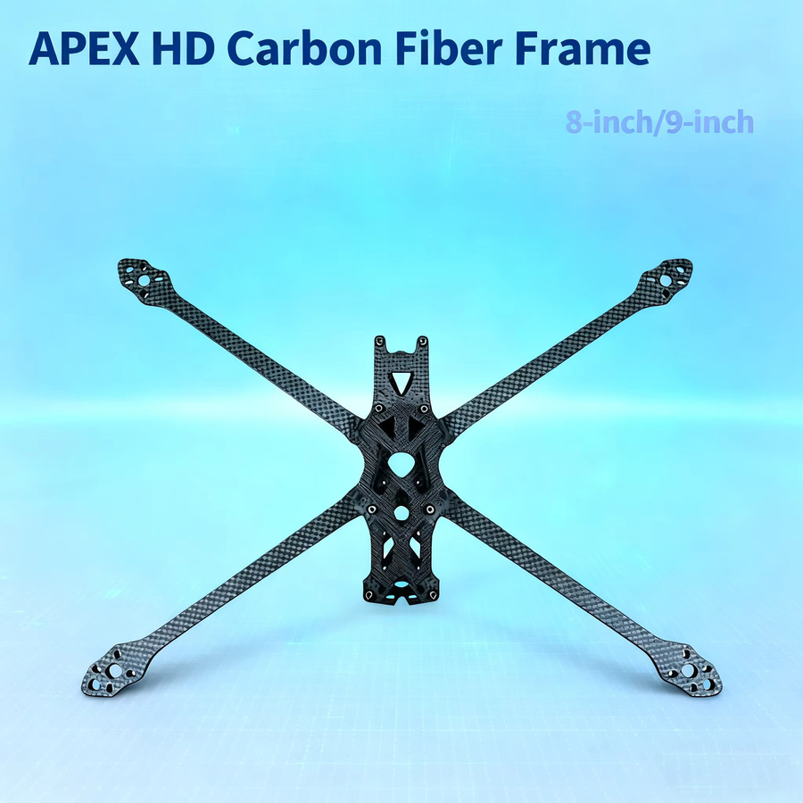 Foxhound APEX HD Carbon Fiber Quadcopter Rahmen für FPV Freestyle Racing Drone in Schwarz - Bild 2