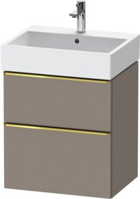 Duravit Waschtischunterschrank D-Neo in Grau Hochglanz, Wandmontage, B/T/H: 62,5 x 58,4 x 44,2 cm - Bild 1