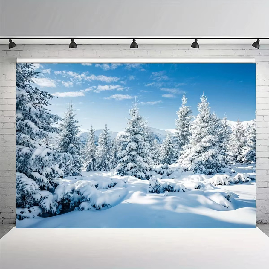 VIKAMA Winter-Schneeszene Party-Dekoration, Mehrfarbiges Banner für Wand-Dekoration im Innen- und Außenbereich - Bild 2