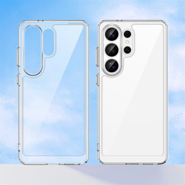 Luxus Silikon Schutzhülle für Samsung Galaxy S26 Ultra und S26 Plus in Transparent oder Blau, stoßfestes TPU Cover - Bild 1