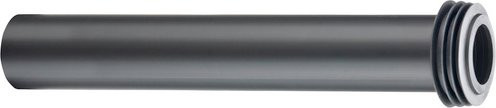 Cornat Anschlussrohr aus Kunststoff in Schwarz, Durchmesser: 20 mm, Länge: 30 cm - Bild 1
