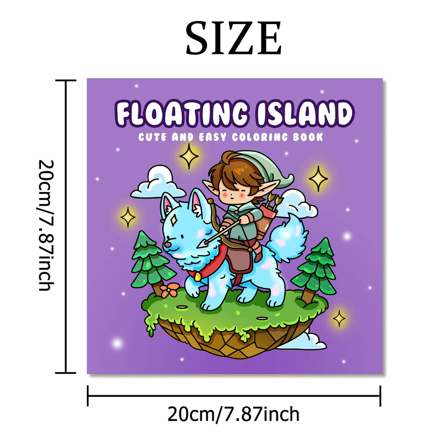 FLOATING ISLAND Malbuch für Erwachsene mit einfachen Mustern in Multicolor - Bild 2