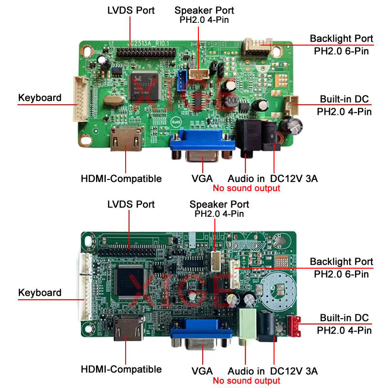 Controller-Board Kit für N173HGE LP173WF1 B173HW01 HSD173PUW1 Laptop-Bildschirme mit 40-Pin LVDS, VGA und HDMI für 1920x1080 Auflösung - Bild 2