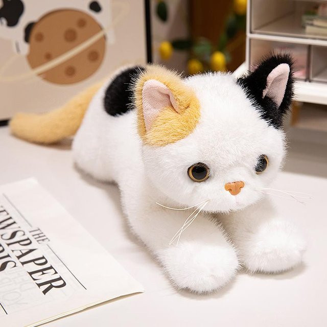 Niedliche Simulations-Stoffpuppenkatze, Plüschtiere, 45cm, Bunt / Mehrfarbig - Bild 1