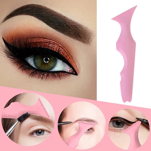 Silikon-Eyeliner-Lineal Make-up-Schablone, Lila, Unisex - Bild 1