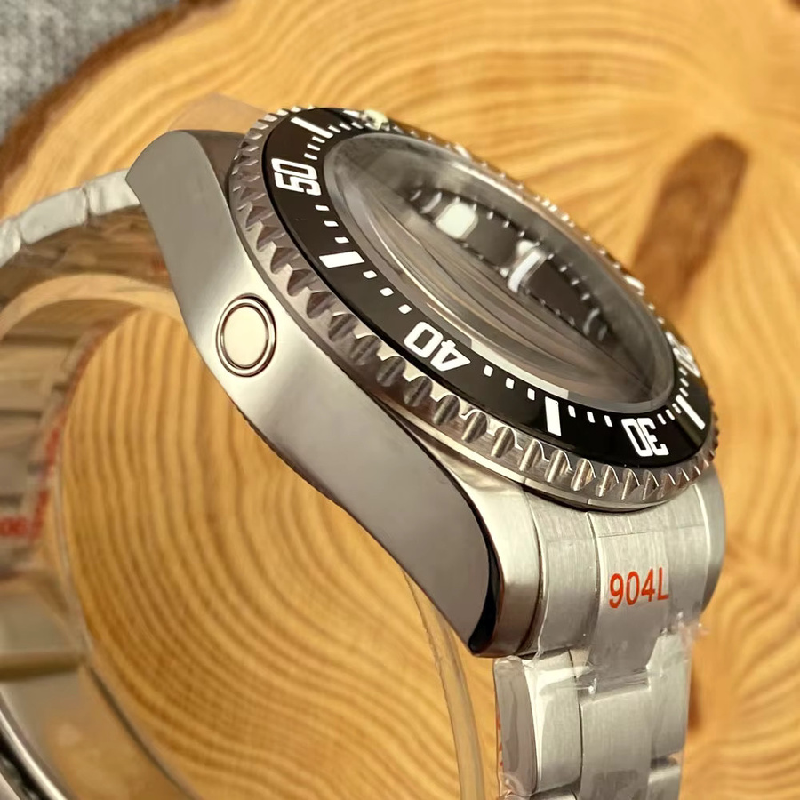 Tandorio Armbanduhr Automatik, schwarzes Zifferblatt, Saphirglas, 43 mm, Herren - Bild 3