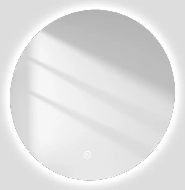 Emke Rund Spiegel mit LED und Touchschalter, Kaltweiß, Durchmesser: 70 cm - Bild 1