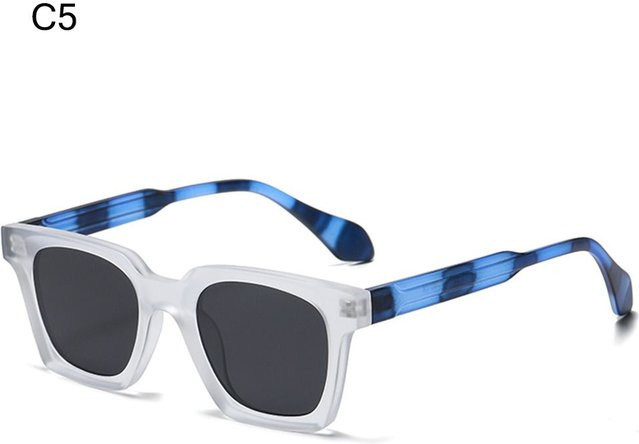 Yiran Health & Beauty Sonnenbrille Square, Kunststoff, Vollrand, Damen, White, Multicolour - Bild 1